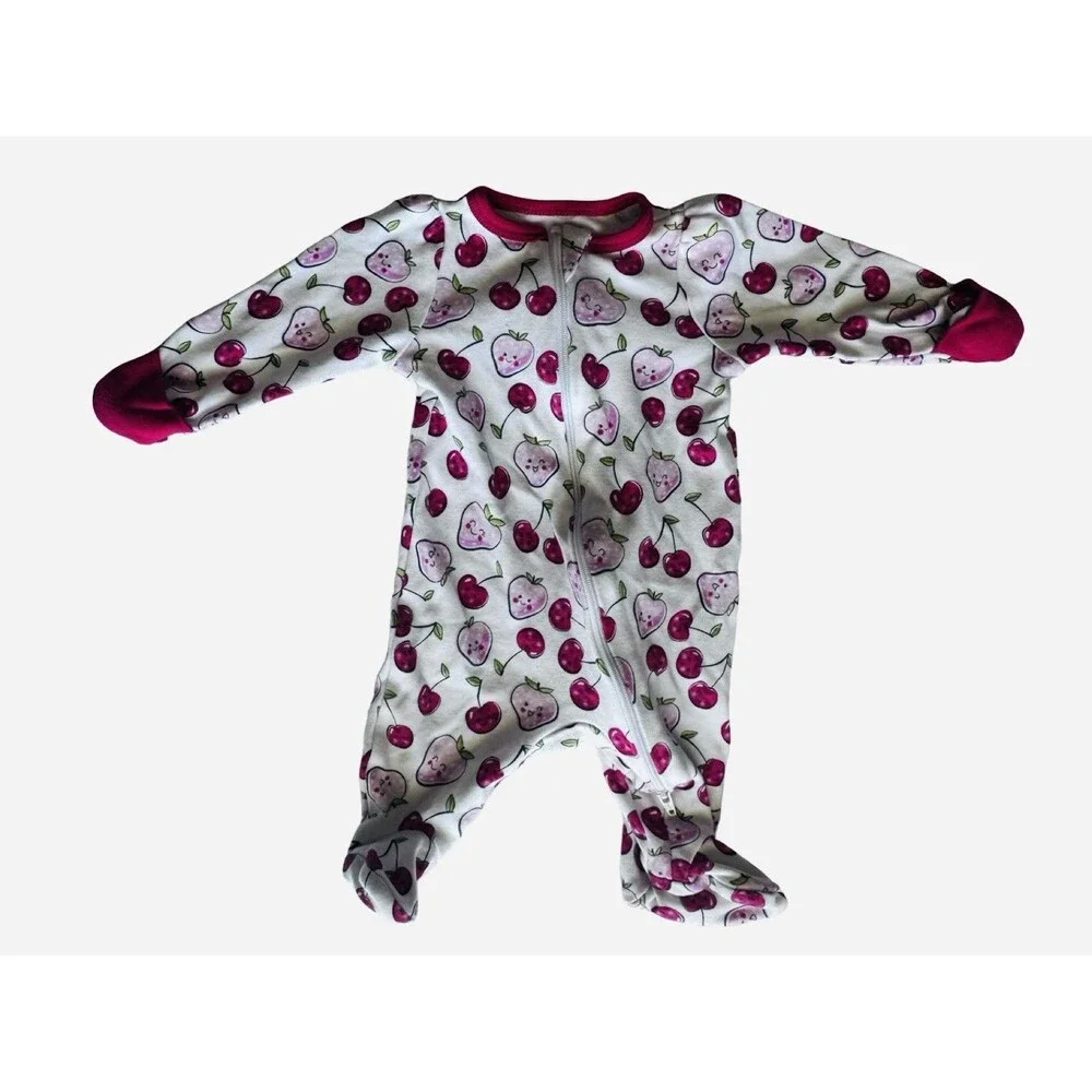 Cherries Strawberries Newborn Sleeper Wonder Nation